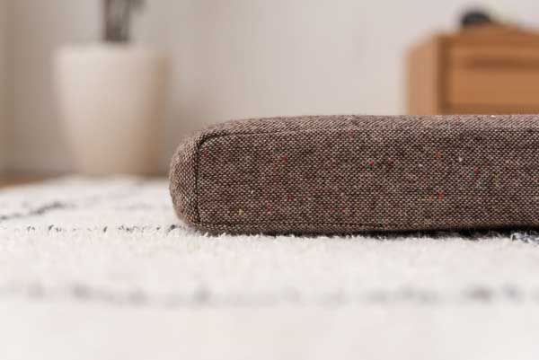 ツイードの3wayテレビ枕マット 座椅子