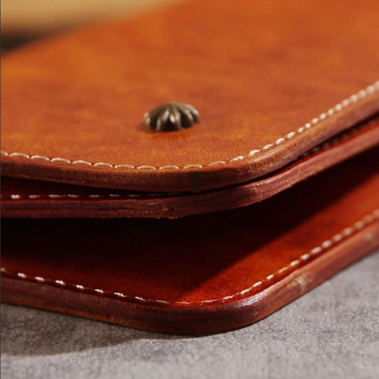 長財布 メンズ ハンドメイド 本革 高級牛革使用 サドルレザー