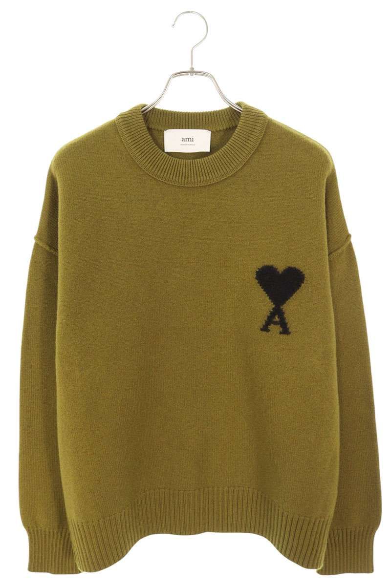 アミアレクサンドルマテュッシ 25AW UKS838 ハートA刺繍クルー