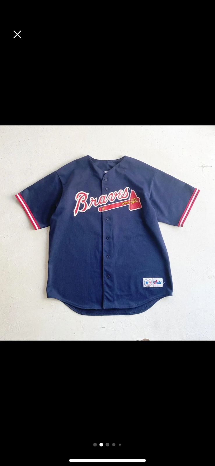 90s MLB アトランタ ブレーブス チッパージョーンズ ユニフォーム