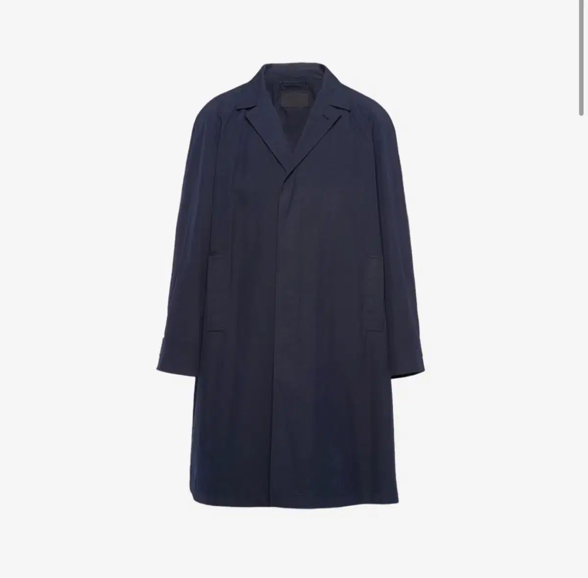 50 プラダ prada トレンチコート ネイビー
