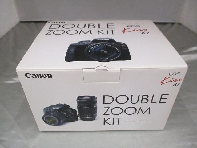 家電 Canon EOS Kiss X7 ダブルズームキット デジタル一眼レフカメラ