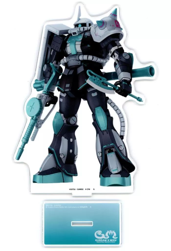 中古】アクリルスタンド・アクリルパネル MS-06S ザクII 初音ミクVer