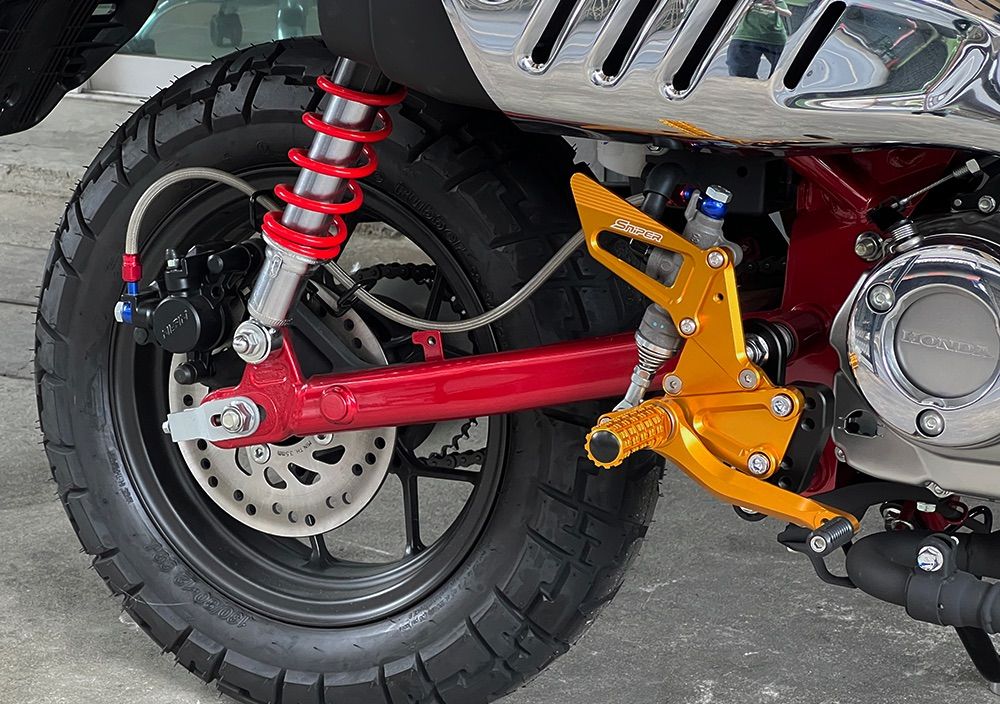 モンキー125/Monkey125 JB02/JB03 バックステップ 黒 SNIPER