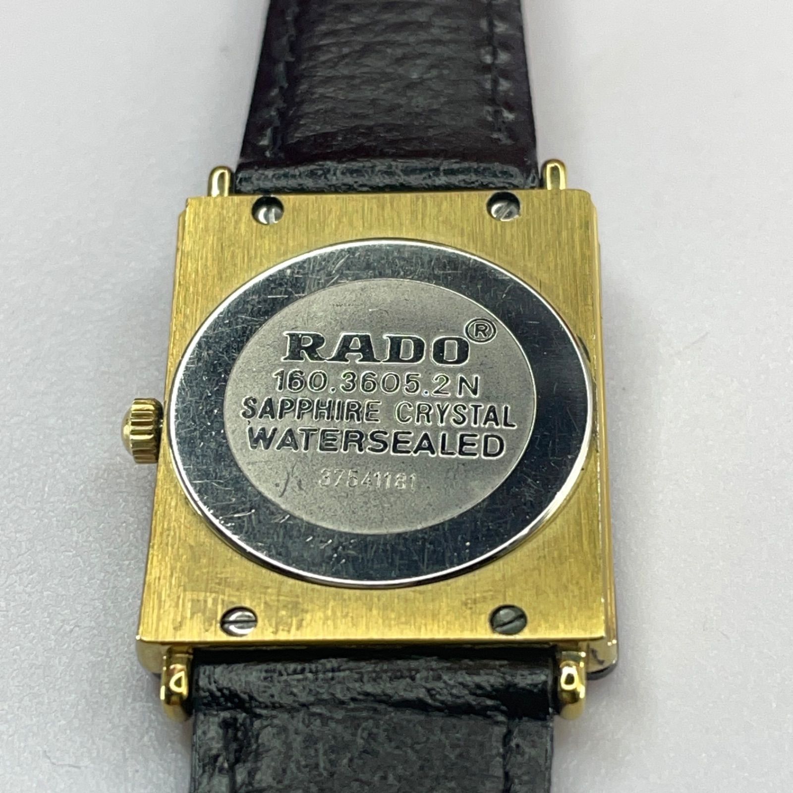90s RADO フローレンス 1Pダイヤ スイス製 QZ 電池交換済 腕時計