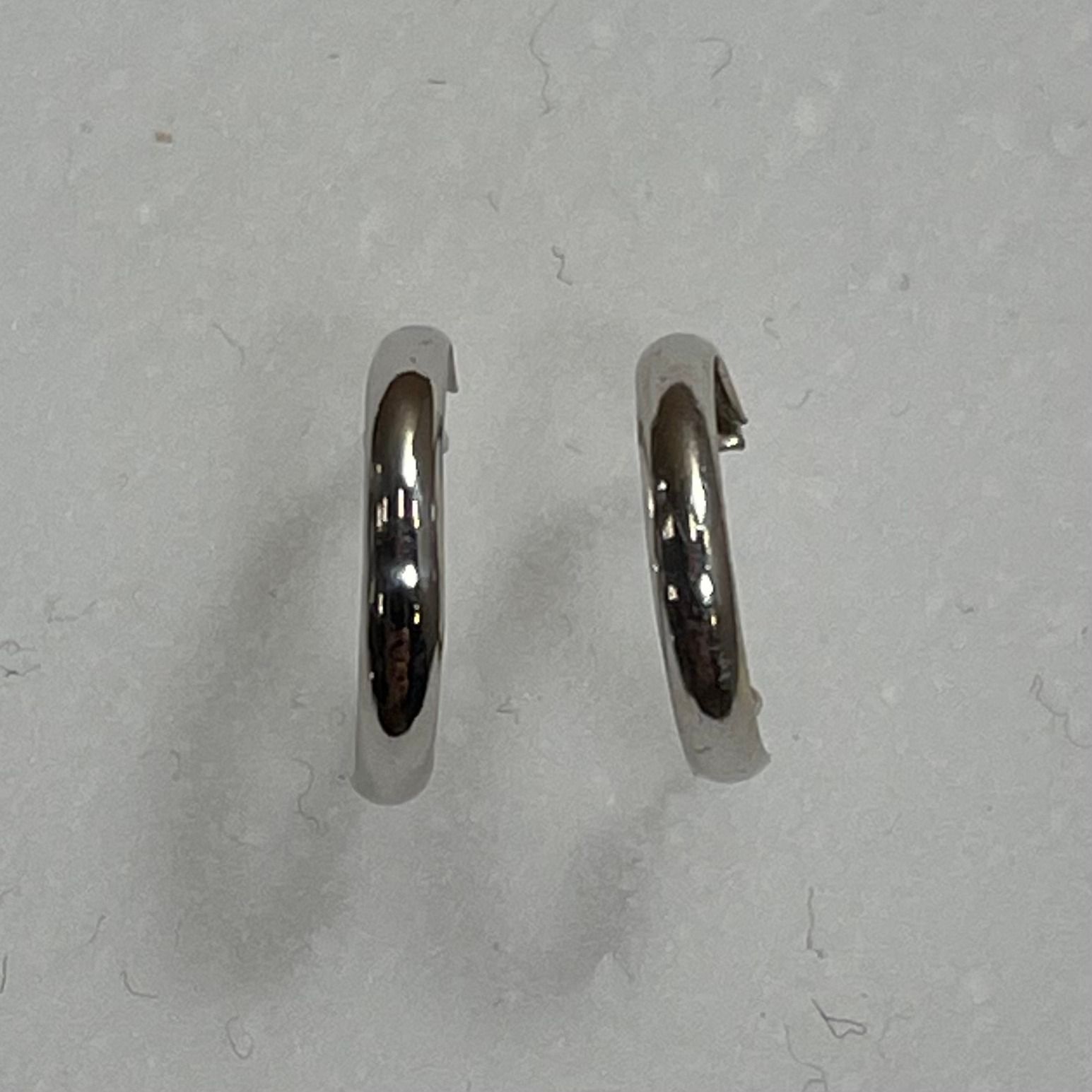 ☆ WG K14刻印 14金 ホワイトゴールド フープピアス ピアス 総