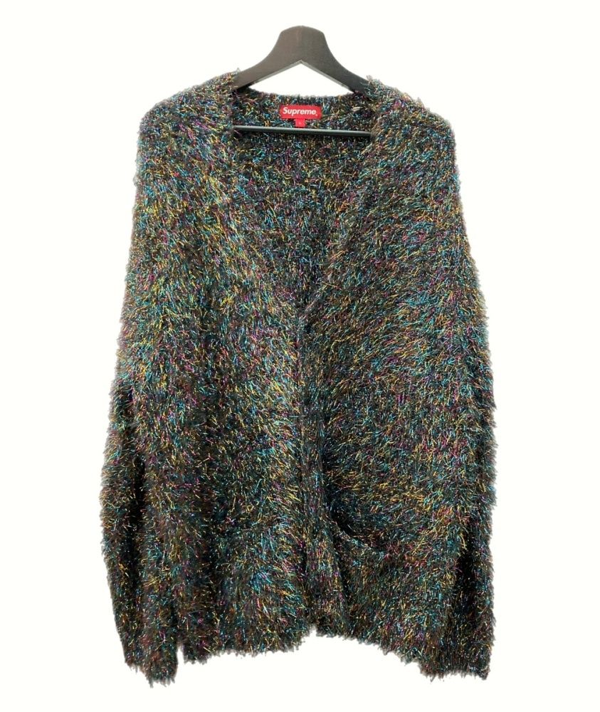 シュプリーム SUPREME 23SS Sparkle Cardigan スパークルカーディガン ニット ボレロ フロントボタン マルチ - カーディガン 無地 マルチカラー Lサイズ 104MT-345