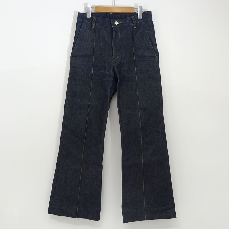 三重店】RYO TAKASHIMA｜リョウタカシマ PINTUCK FLARED RAW DENIM PANTS デニムパンツ インディゴ  102104016 サイズ:M【107-A180】 - メルカリ