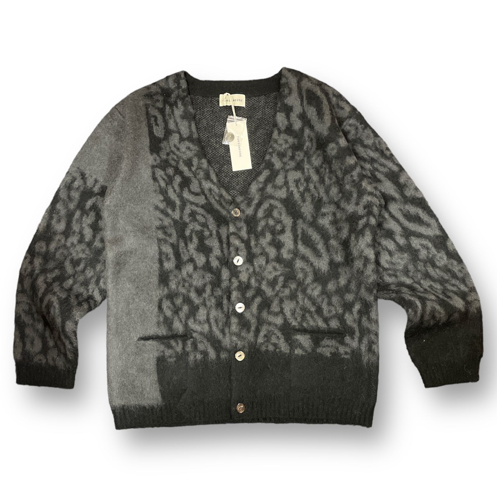 定価44000円 新品 FORSOMEONE 22AW LEOPARD CARDIGAN レオパード 