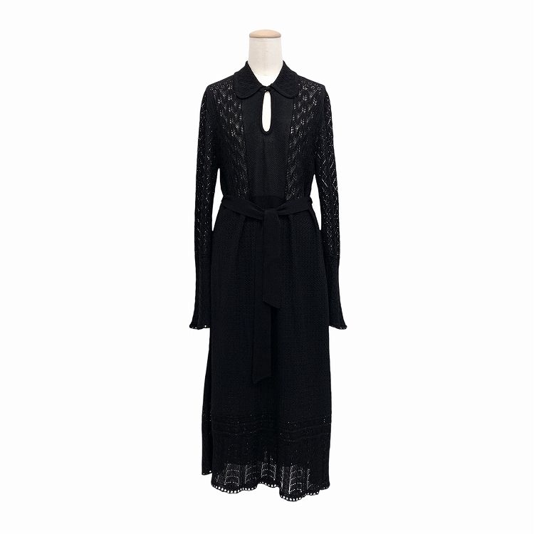 Mame Kurogouchi マメクロゴウチ Knitted Lace Dress ニットレース