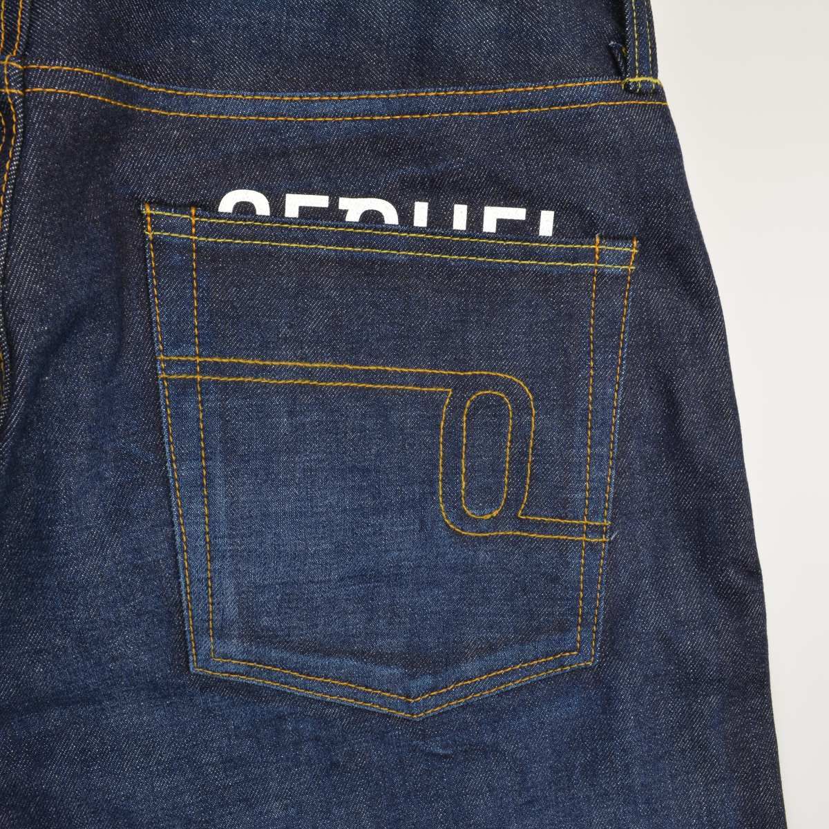 SEQUEL×fragmentdesign】SQ-24AW-PT-03 生立体 DENIM PANTS INDIGO 