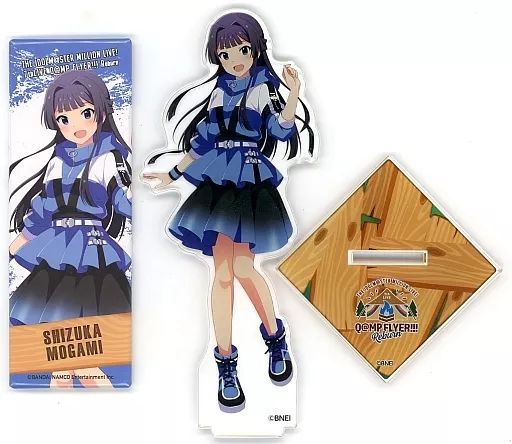 中古】雑貨 最上静香 公式アクリルスタンド＆ロング缶バッジ 「THE