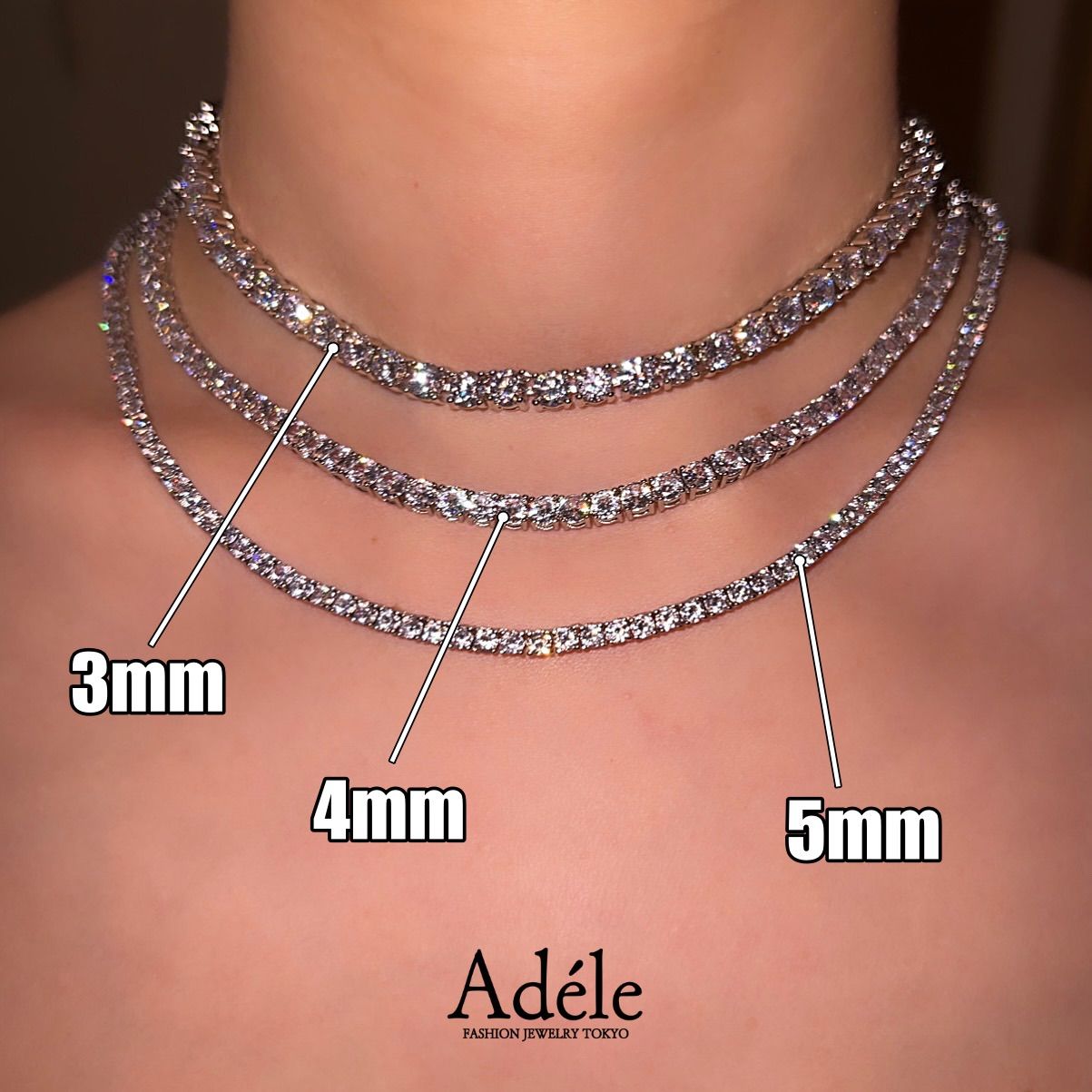 関税/送料込み【VIRAGE London】18K アイステニスチェーン 3mm 楽天市場】King Ice キングアイス ネックレス ゴールド 3mm幅