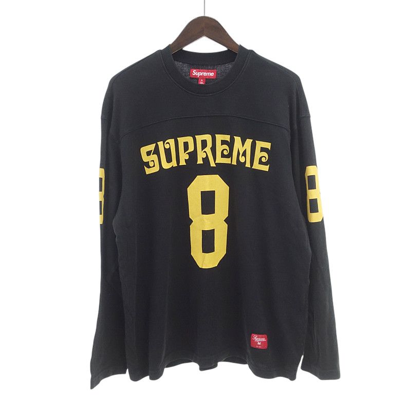 シュプリーム|SUPREME 25SS Affiliated L|S Football Top カットソー ブラック サイズ メンズM