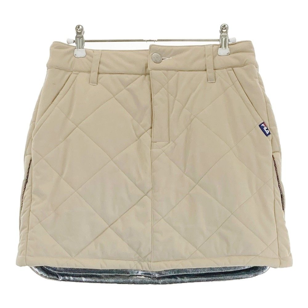 サイズ：L FILA GOLF フィラゴルフ 蓄熱 中綿スカート ベージュ