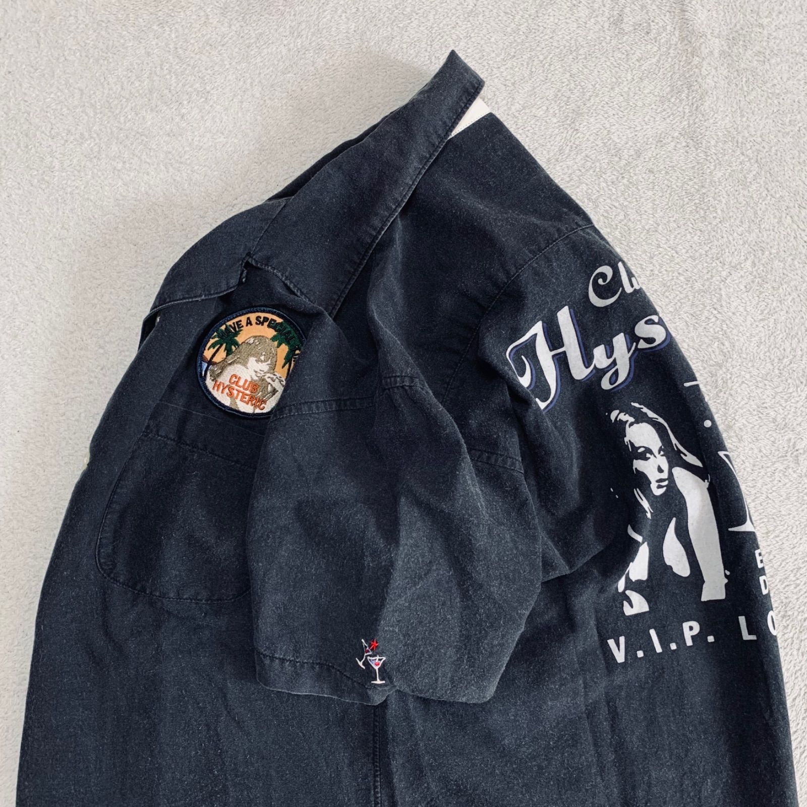 HYSTERIC GLAMOUR ボーリングシャツ ボウリングシャツ ワーク