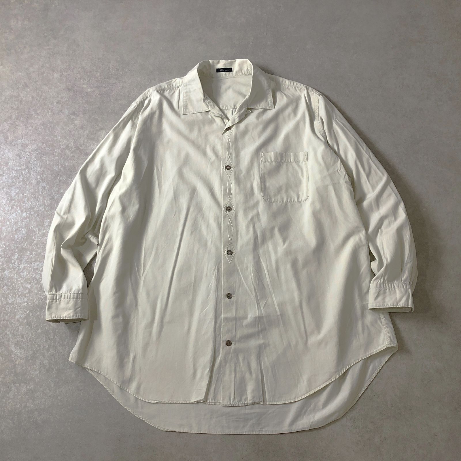 Y's for men オールディーズ刺繍デザイン シャツ ワイズ ヨウジ