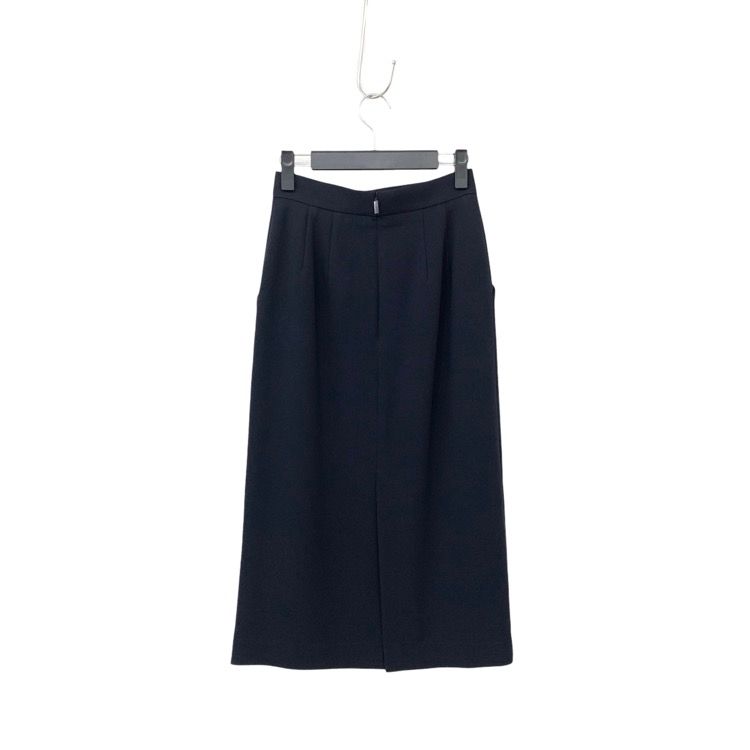 Rene ルネ ポケットパール付きIライン スカート ネイビー 34 5414070