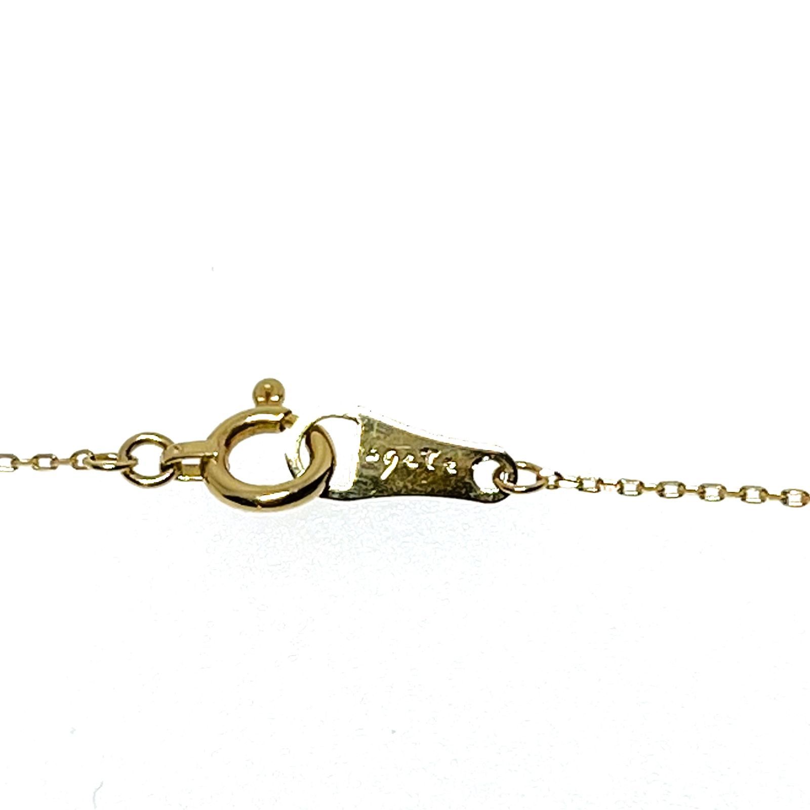 agete アガット ダイヤ ネックレス K18YG 1Pダイヤモンド0.05ct 
