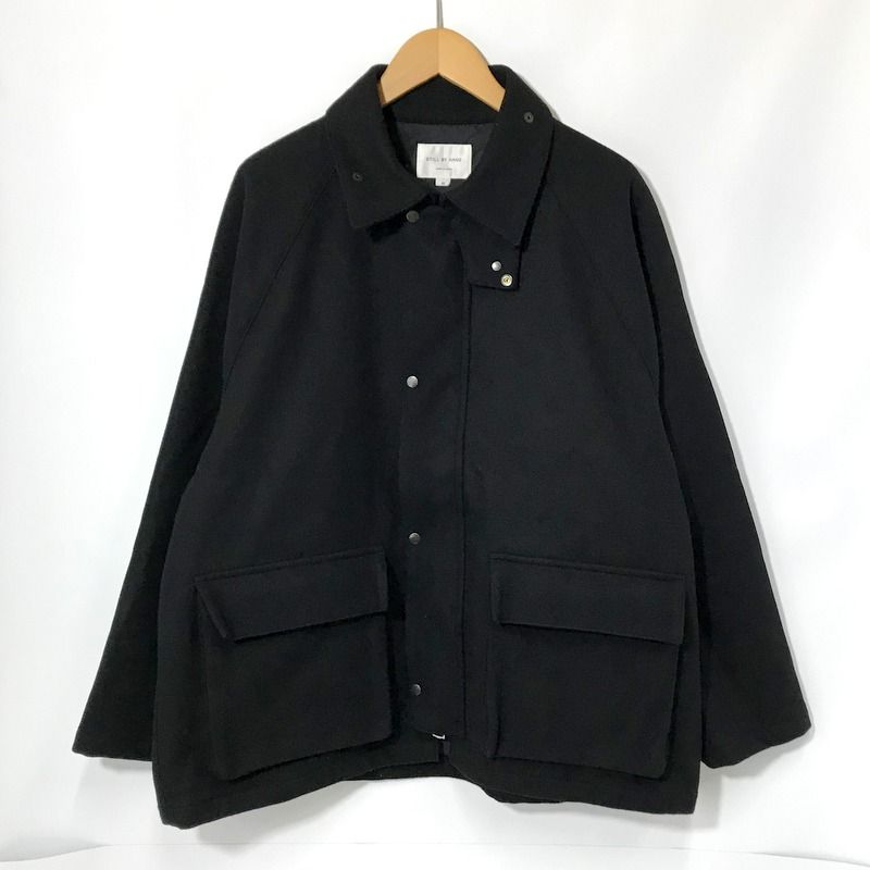 STILL BY HAND ウールメルトンジャケット 美品 コート ラグラン STILL BY HAND ウールメルトンジャケット 美品 コート ラグラン