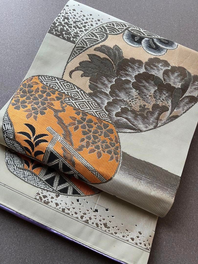 アンティーク帯 名古屋帯 貝合わせ