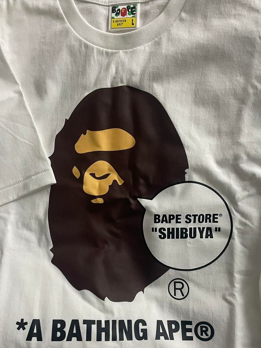【Bunjang商品韓国直送】A BATHING APE(アベイシングエイプ) 渋谷 半袖 L
