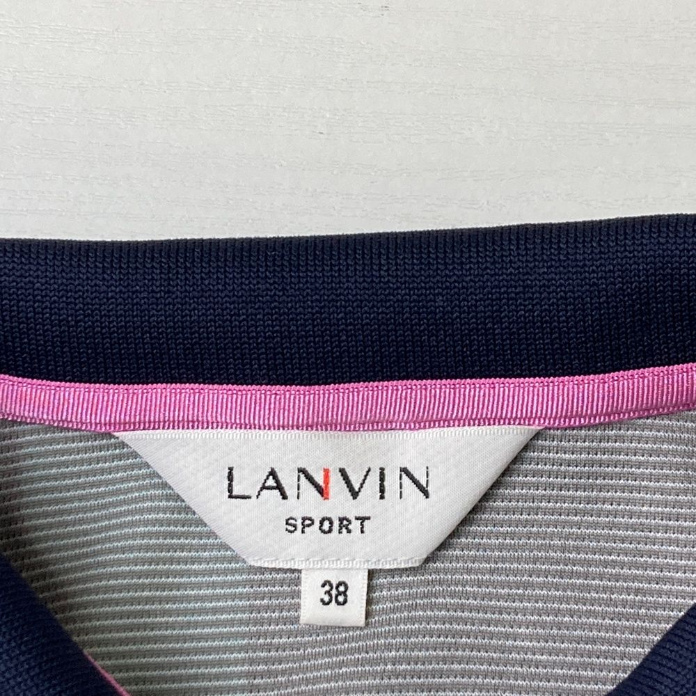 サイズ：38 LANVIN SPORT ランバン スポール 長袖ポロシャツ チェック