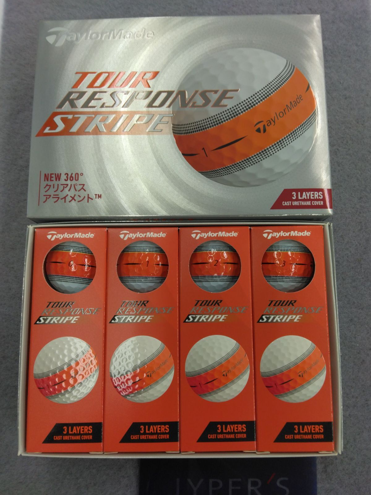 新品未使用品】ツアーレスポンス ストライプ ブルー2025 2ダース（葛西