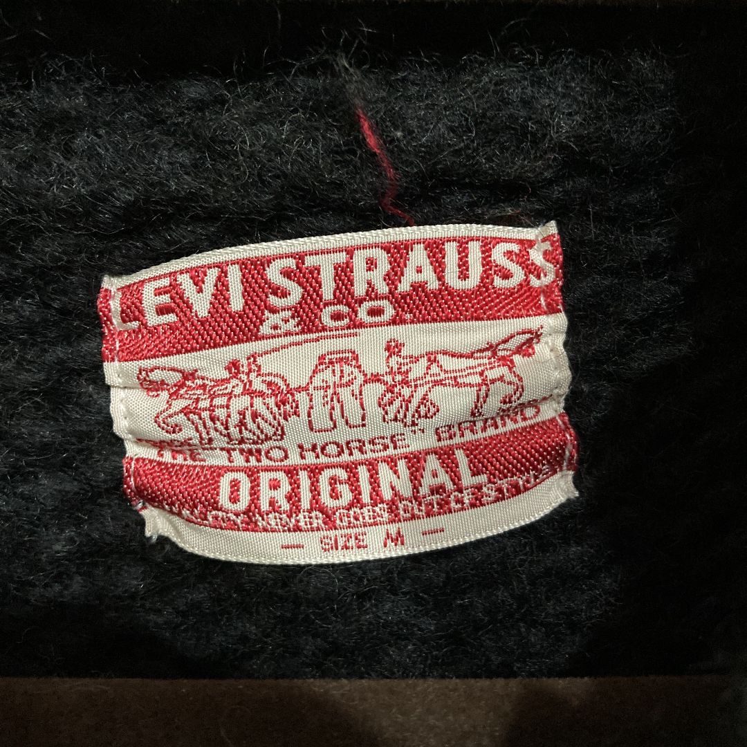 LEV'IS Levi's リーバイス ブラック 毛皮・ファーコート - メルカリ