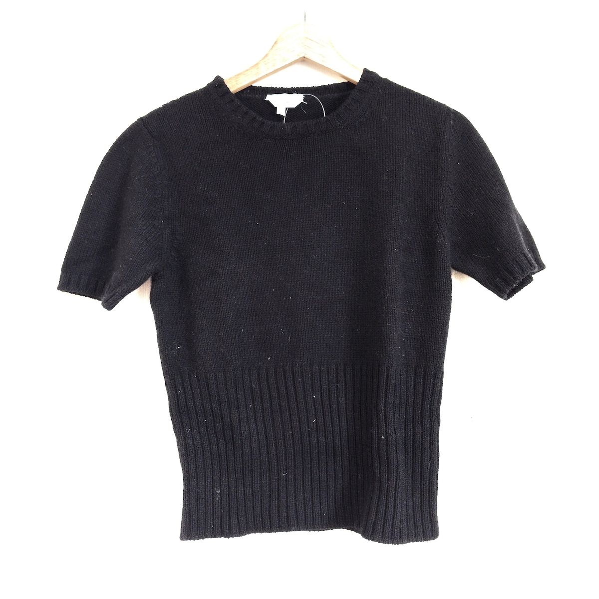 Max Mara マックスマーラ 半袖セーター サイズM レディース - 黒 クルーネック