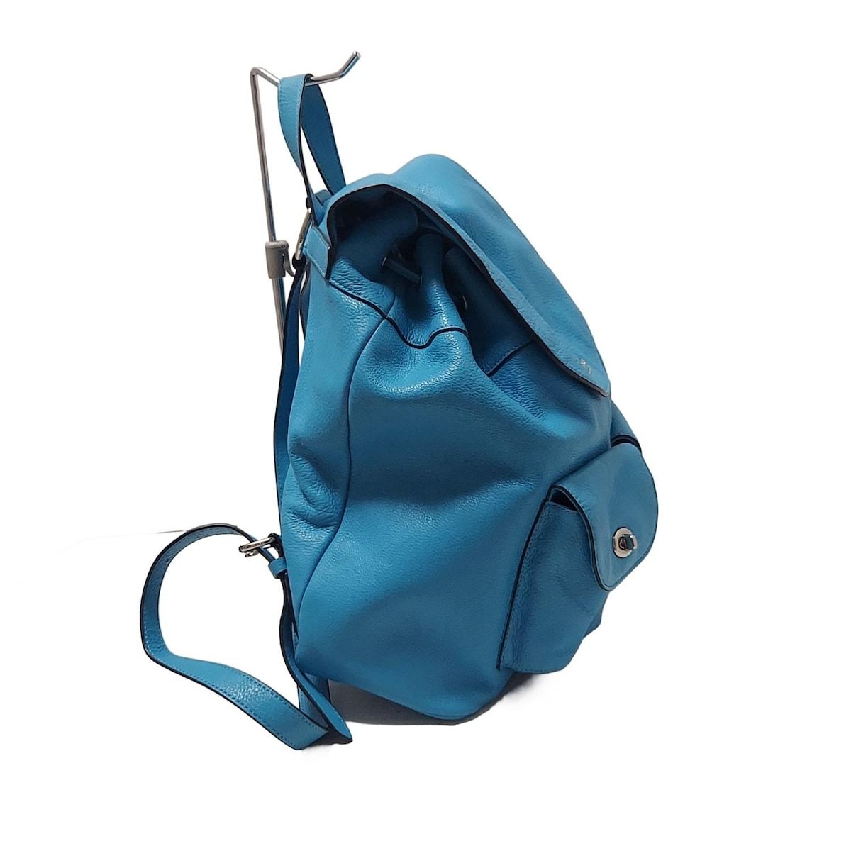【未使用級✨】COACH ビリー レザー リュック バックパック スカイブルー COACH(コーチ) リュックサック ペブルド レザー ビリー バック