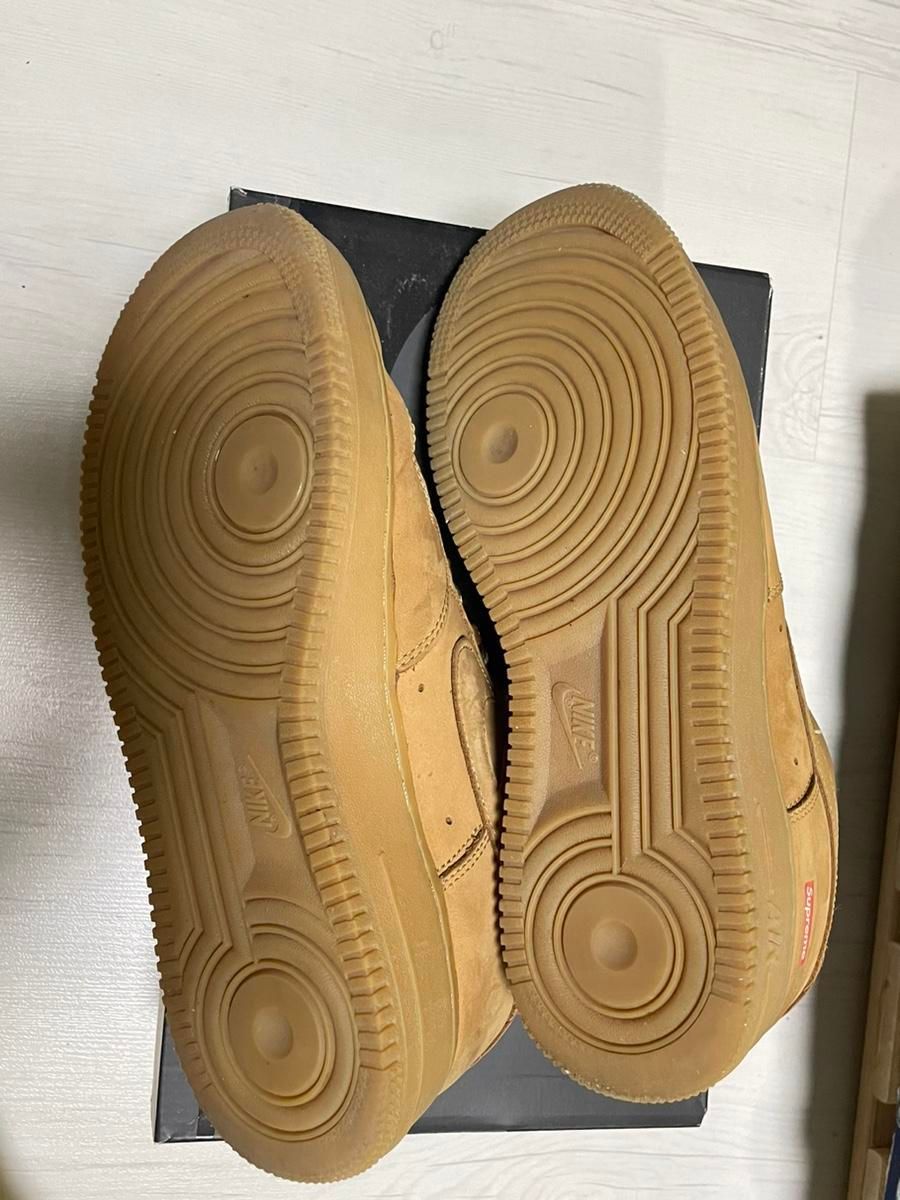 【雷市場（ポンジャン）商品韓国直送】NIKE(ナイキ) Supreme(シュプリーム) エア フォース 1 ブラウン 265
