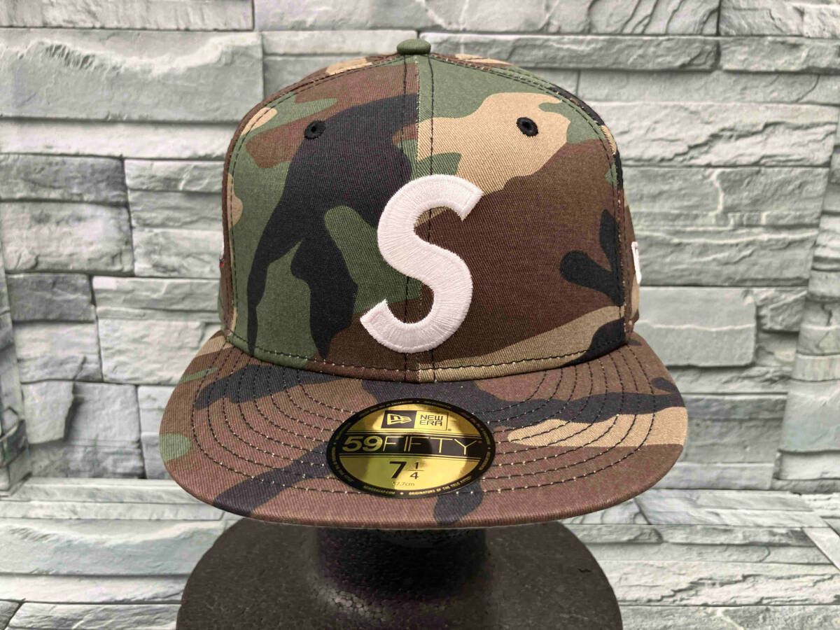 シュプリーム×ニューエラ Supreme×NEW ERA screw ball s logo キャップ 迷彩柄 57.7cm