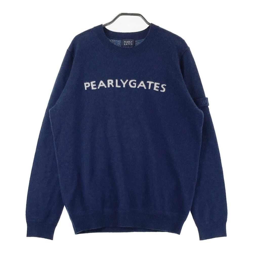 サイズ 5 PEARLY GATES パーリーゲイツ ニット セーター カシミヤ ネイビー系 240101460321 ゴルフウェア メンズ ストスト