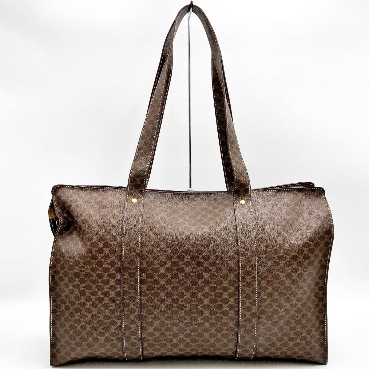 美品　CELINE セリーヌ マカダム柄 モノグラム トートバッグ M95 CELINE セリーヌ マカダム柄 モノグラム トートバッグ M95