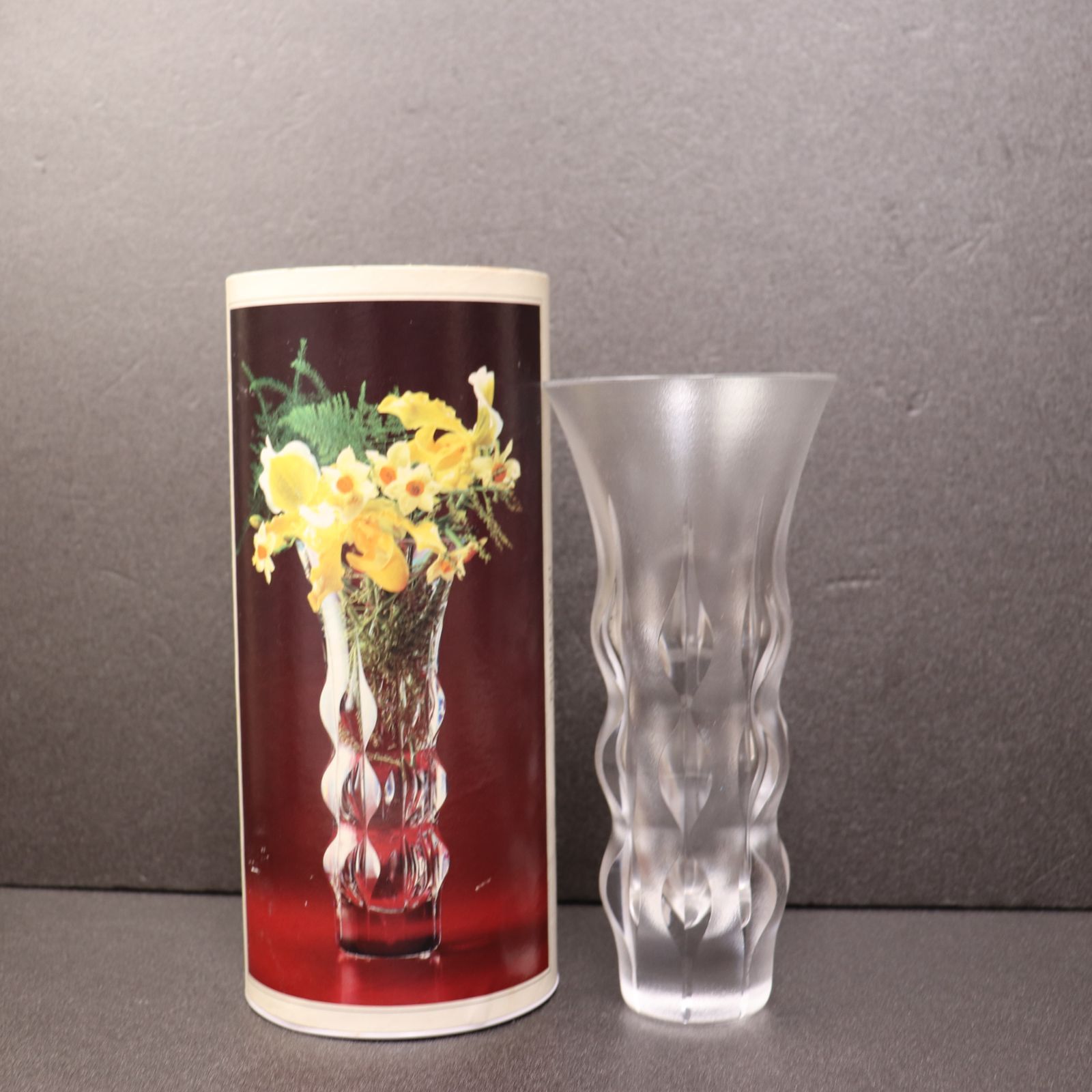 HOYA CRYSTAL FLOWER VASE ホーヤ クリスタル フラワーベース 花瓶 レトロ 可愛い - メルカリ