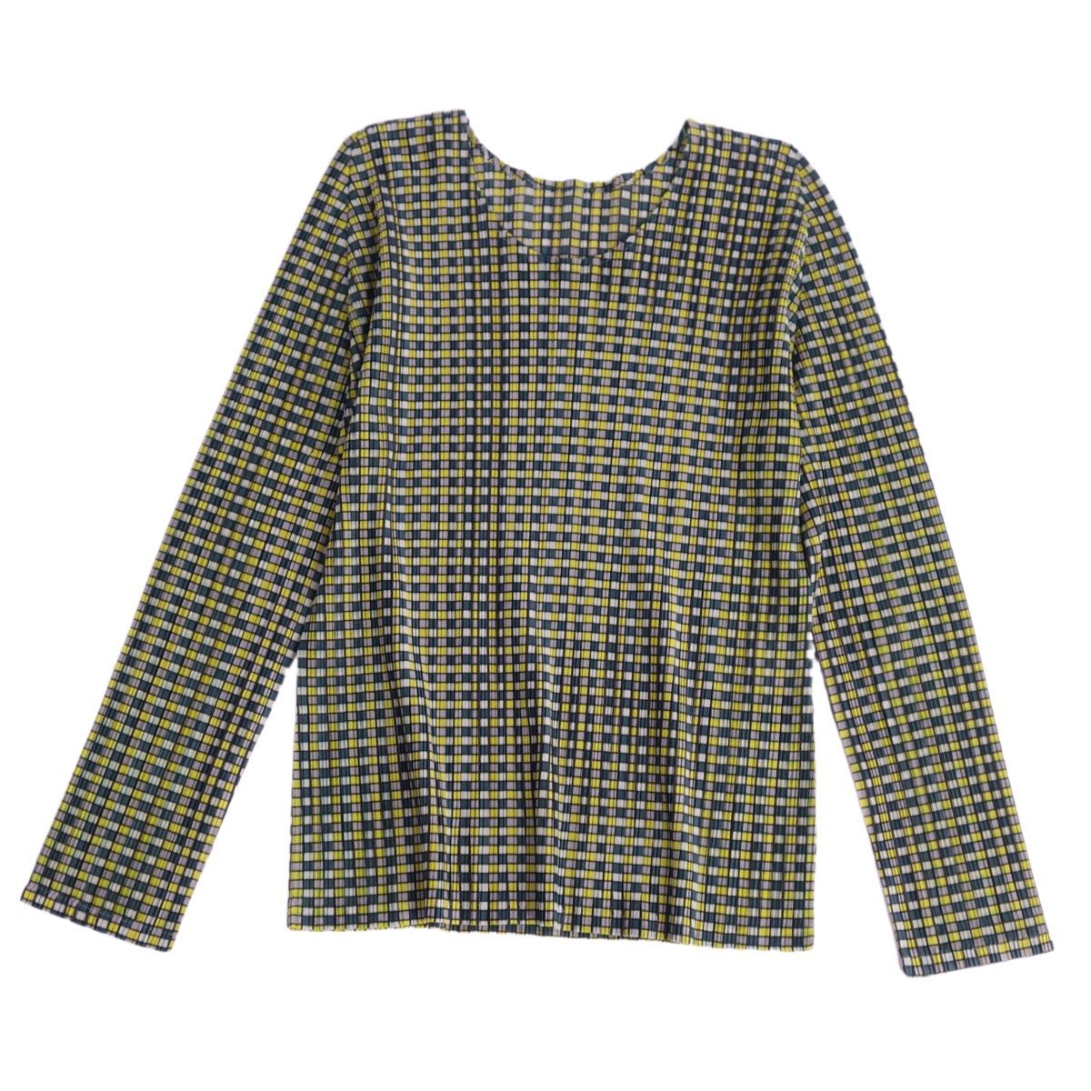 美品】PLEATS PLEASE ISSEY MIYAKE 総柄 ブラウス 【公式通販】