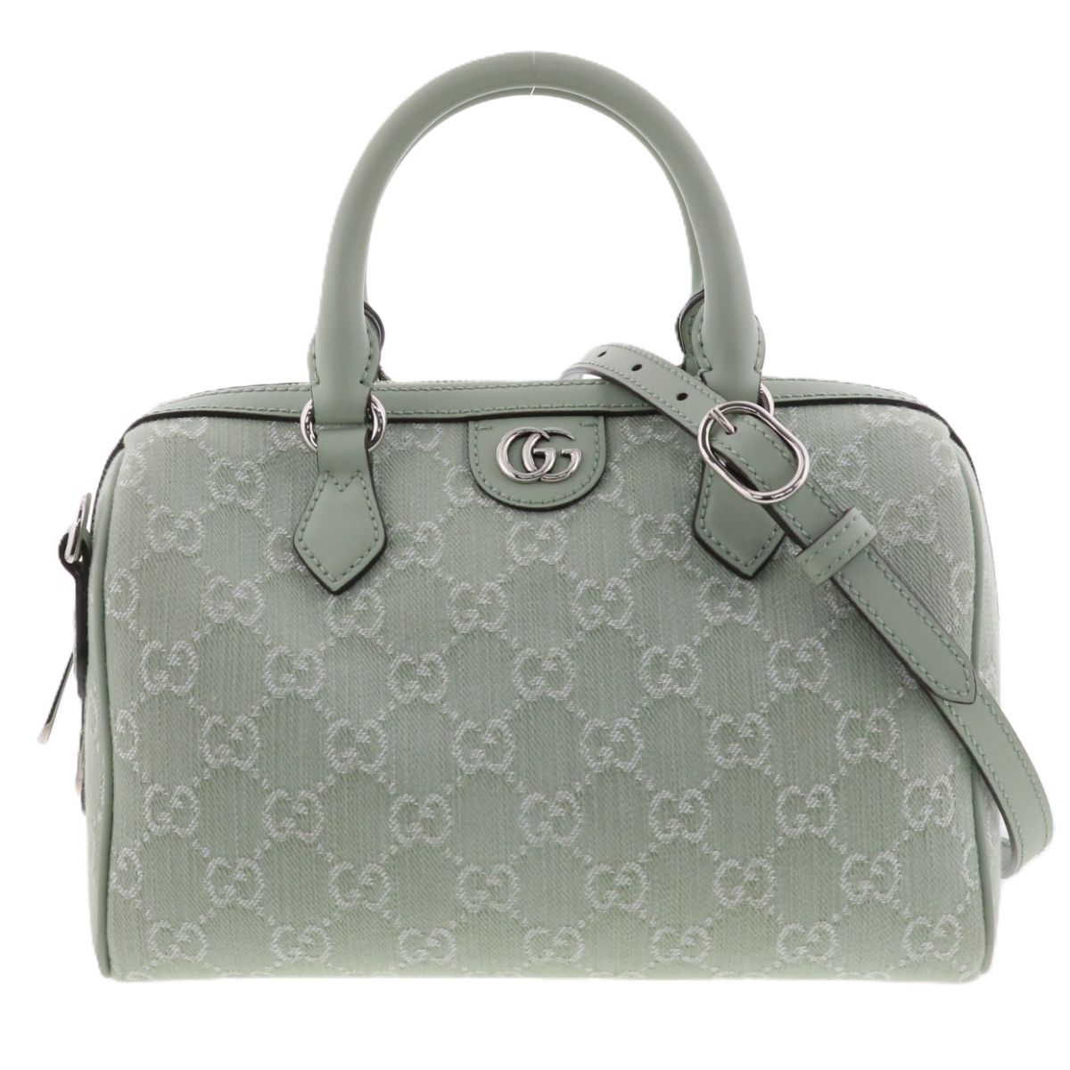 GUCCI グッチ オフディア ミディアム ボストンバッグ 772061 レディース キャンバス レザー グリーン