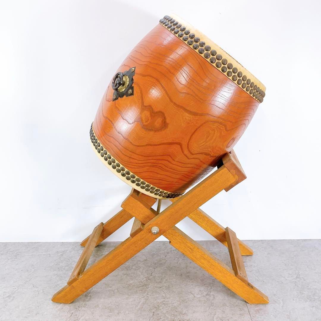 岡田屋布施 ヤマハ 長胴太鼓 けやき製 伝統和楽器 台座 - メルカリ