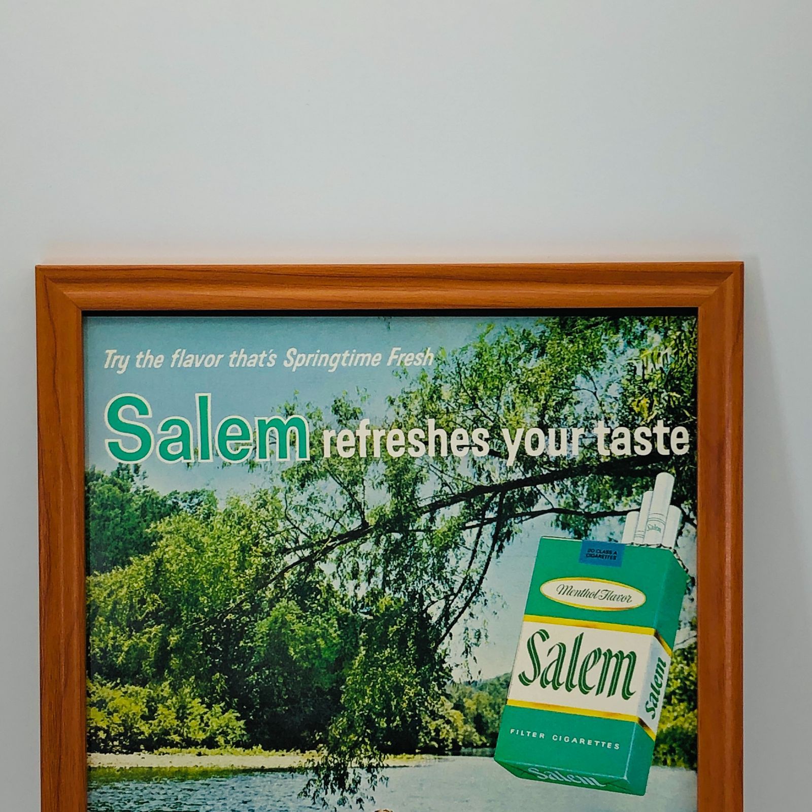 貴重な当時物 ビンテージ 広告 フレーム付 『 セーラム煙草Salem 』 1960年代 オリジナル アメリカ 輸入雑貨 ヴィンテージ 海外雑誌  アドバタイジング レトロ ( AZ1414 ) - メルカリ
