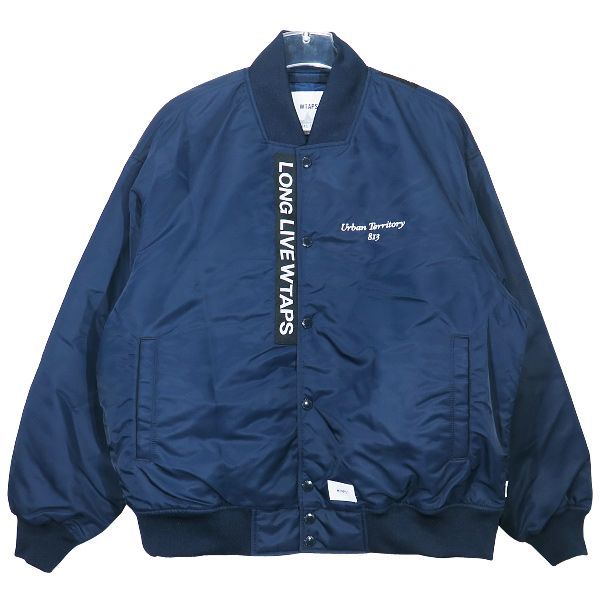 WTAPS ダブルタップス 22AW TEAM/JACKET/NYLON.TWILL.UT813 222TQDT-JKM01 チーム ジャケット  ナイロン ツイル Urban Territory 813 アウター ネイビー サイズ02(M) - メルカリ