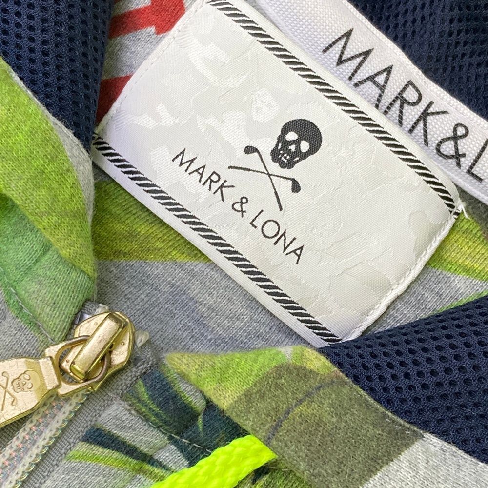 MARK&LONA マークアンドロナ 3Dロゴ ジップパーカー グレー系 50