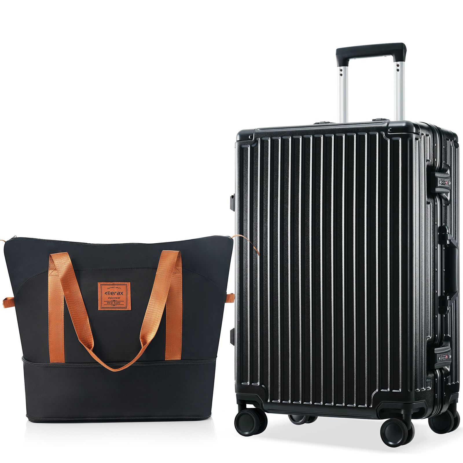 スーツケース Mサイズ キャリーケース キャリーバッグ フック式底足 防水ポケットTSAロック 4～7日 中型フレームタイプ ダイヤル式 静音 トートバッグ ハンドバッグ レディース バッグ 手提げ 大容量 超軽量 軽い おしゃれ かわいい GC