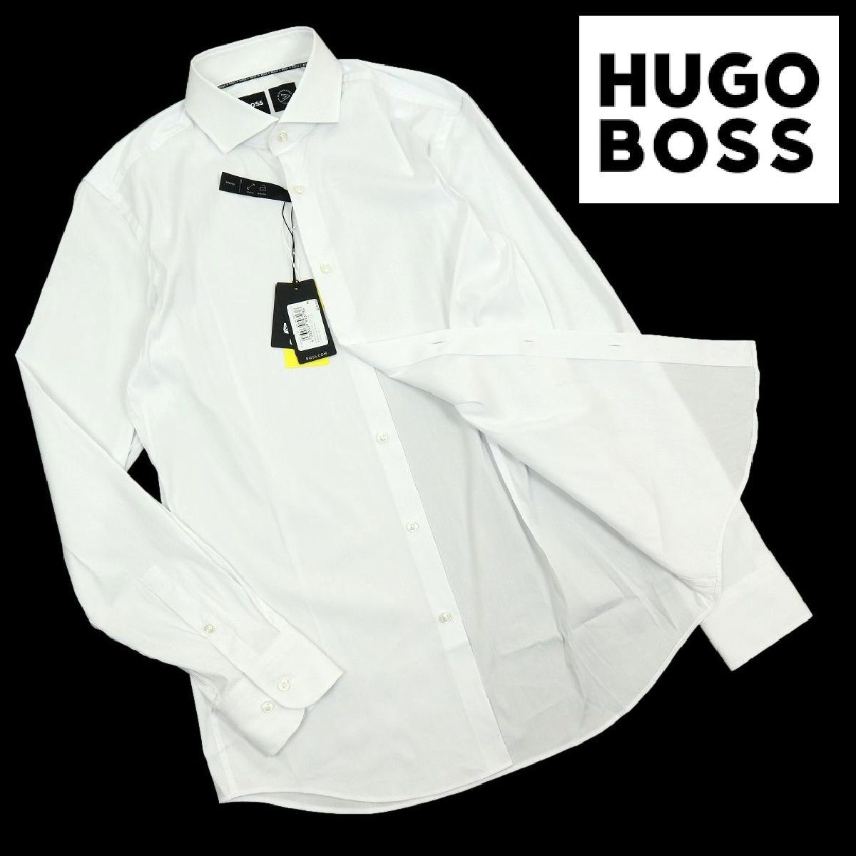 B3519 ♥品 タグ付 HUGO BOSS ヒューゴボス 長袖シャツ ワイシャツ ドレスシャツ SLIM FIT スリムフィット サイズM