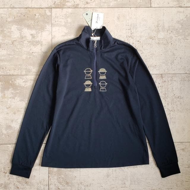 未使用 ピッコーネクラブ ☆ ハーフジップ ハイネック プルオーバー 1 日本製 未使用 ピッコーネクラブ ☆ ハーフジップ ハイネック プルオーバー 1