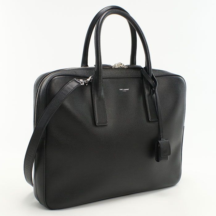 SAINT LAURENT サンローラン ミュージアム 377865 ブリーフケース レザー メンズ