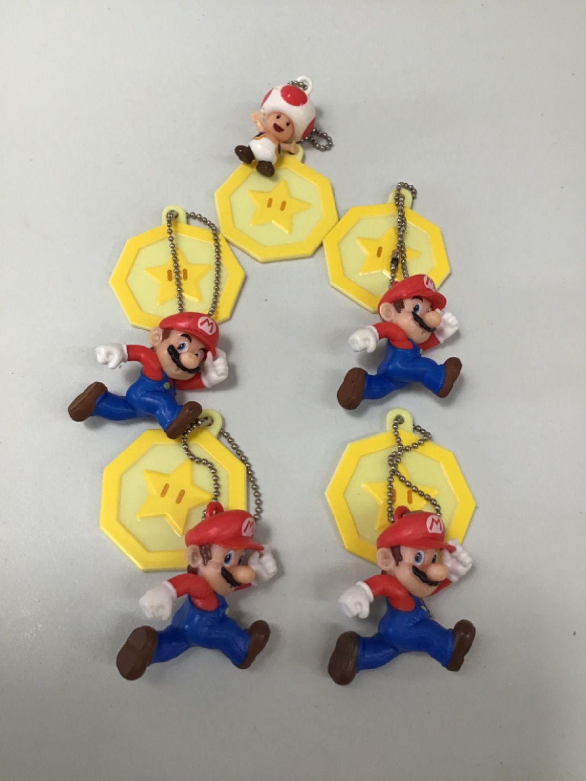 L8-12】◇ マリオ フィギュア キーホルダー 7点セット まとめ