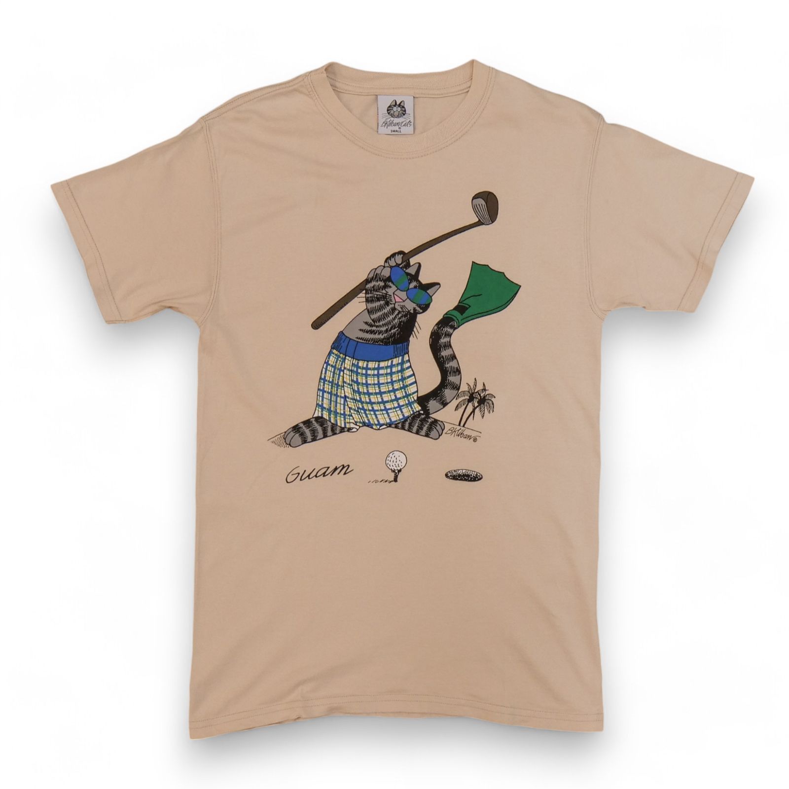 B.Klibancat クリバンキャット 90年代 Tシャツ ベージュ 新品同様 サイズS