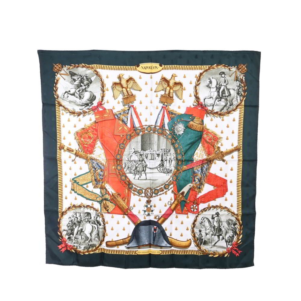 エルメス HERMES/スカーフ カレ90 ナポレオン NAPOLEON 肖像画