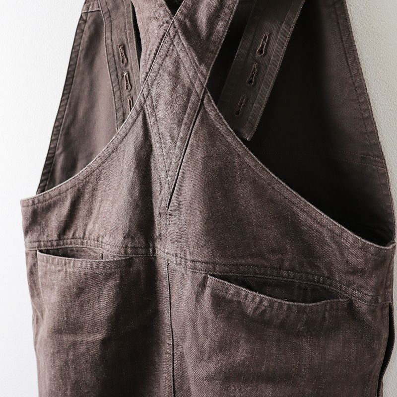 Drawer（ドゥロワー）＞ ブラウンデニムジャンパースカート